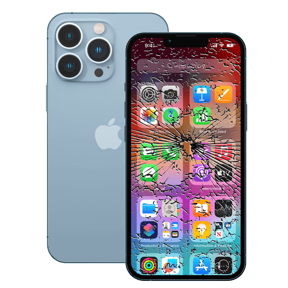 Cracked iphone repair banner