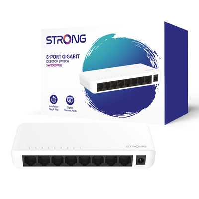 Strong SW8000PUK 8 Port Gigabit Switch (Plastic) - Image 2