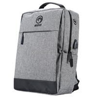Marvo Scorpion Urbano 20 Black Waterproof 15.6 Inch Laptop Backpack with USB Charging Port (Grey) - Image 3