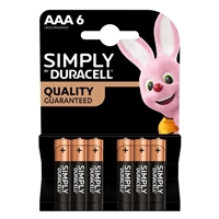 Duracell Simply Alkaline Pack of 6 AAA Batteries - Image 3