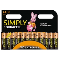 Duracell Simply Alkaline Pack of 12 AA Batteries - Image 3