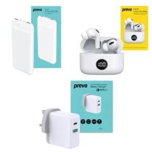 Prevo Entertainment Bundle with Active Noise Cancelling Earbuds