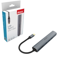 Akasa AK-CBCA22-18BK USB Type-C 5-In-1 Hub with HDMI & Ethernet - Image 3