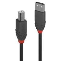 Lindy 36672 1m USB-A (M) 2.0 To USB-B (M) 2.0 Anthra Line 480Mbps Cable - Black - Image 3