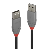 Lindy 36693 2m USB-A (M) 2.0 Anthra Line 480Mbps Cable - Black - Image 3