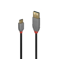 Lindy 36886 1m USB-A (M) 2.0 To USB-C (M) 2.0 Anthra Line 480Mbps Cable - Black - Image 3