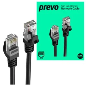 Prevo CAT6-BLK-1M Network Cable