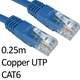 RJ45 (M) to RJ45 (M) CAT6 0.25m Blue OEM Moulded Boot Copper UTP Network Cable - Image 4