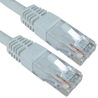 RJ45 (M) to RJ45 (M) CAT6 0.25m White OEM Moulded Boot Copper UTP Network Cable - Image 3