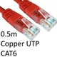 RJ45 (M) to RJ45 (M) CAT6 0.5m Red OEM Moulded Boot Copper UTP Network Cable - Image 4