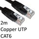 RJ45 (M) to RJ45 (M) CAT6 2m Black OEM Moulded Boot Copper UTP Network Cable - Image 4
