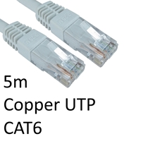 RJ45 (M) to RJ45 (M) CAT6 5m White OEM Moulded Boot Copper UTP Network Cable - Image 3