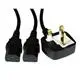 UK Mains to 2 x IEC Kettle 1.8m Black OEM Power Splitter Cable - Image 4
