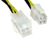 4-Pin ATX (M) to 4-Pin ATX (F) 0.28m Black and Yellow OEM Internal Extension Cable - Image 4