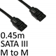 Locking SATA III (M) to Locking SATA III (M) 0.45m Black OEM Internal Data Cable - Image 4