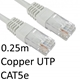 RJ45 (M) to RJ45 (M) CAT5e 0.25m White OEM Moulded Boot Copper UTP Network Cable - Image 4