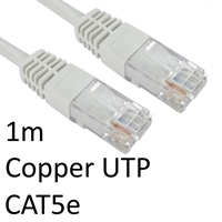 RJ45 (M) to RJ45 (M) CAT5e 1m White OEM Moulded Boot Copper UTP Network Cable - Image 3