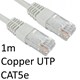 RJ45 (M) to RJ45 (M) CAT5e 1m White OEM Moulded Boot Copper UTP Network Cable - Image 4