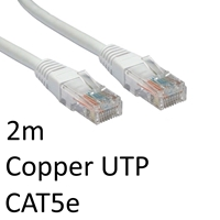 RJ45 (M) to RJ45 (M) CAT5e 2m White OEM Moulded Boot Copper UTP Network Cable - Image 3