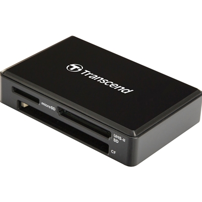 Transcend SD/MicroSD USB 3.0 Card Reader Black - Image 2