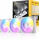 Antec Connect 120 White ARGB 3-Pack 120mm PWM Fans with Daisy Chain Design and Vibration-Absorbing Pads - Image 4