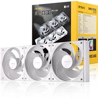 Antec Connect 120 ARGB White Reverse 3-Pack 120mm PWM Fans with Daisy Chain Design and Vibration-Absorbing Pads - Image 3