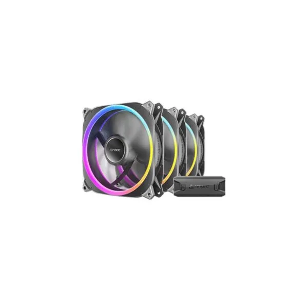 Antec Neo Prizm T3 120 ARGB PWM Case Fan (3-Pack) - Hydro Bearing