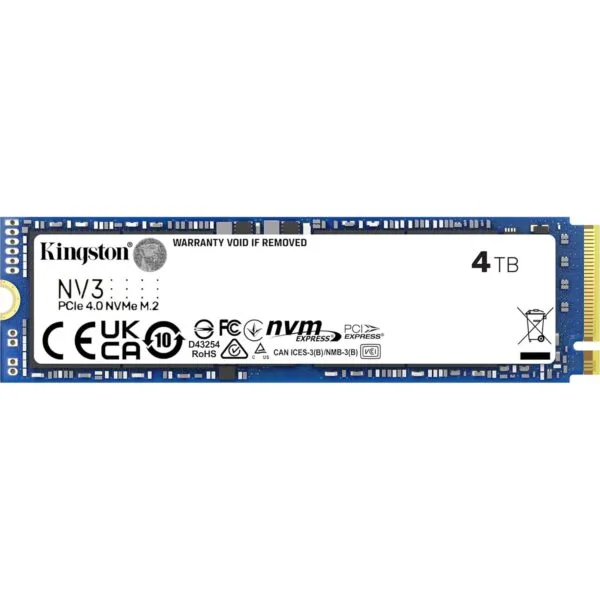 Kingston NV3 (SNV3S/4000G) 4TB NVMe SSD