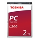 Toshiba L200 HDWL120UZSVA 2TB SATA IIl 5400RPM 2.5 Inch 9.5mm Internal Hard Drive - Image 4