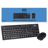 2.4GHz Full Size Qwerty UK Layout Keyboard with Wireless Mouse