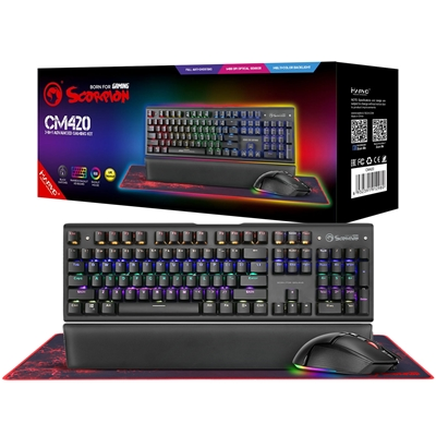 Mouse and Mouse Pad Gaming Bundle