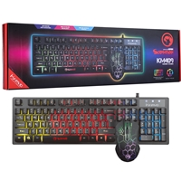 Marvo Scorpion KM409 7 Colour LED Backlit Adjustable DPI Gaming Keyboard and Mouse Bundle - Image 3