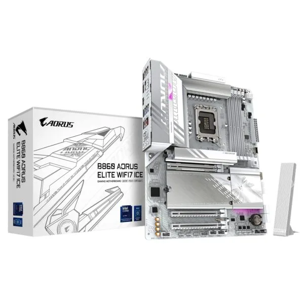 Gigabyte B860 AORUS ELITE WIFI7 ICE Intel 1851 Socket Motherboard