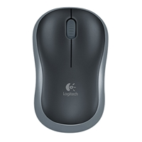 Logitech M185 Wireless Black & Grey Mouse - Image 3