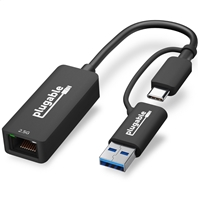 Plugable USBC-E2500 USB-A/USB-C to 2.5GbE Gigabit Ethernet Adapter - Image 3