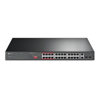 TP-Link TL-SL1226P 24-Port Metal 10/100Mbps + 2-Port Gigabit Unmanaged PoE+ Switch (250W) - Image 3