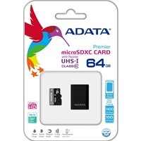 Adata Premier 64GB Micro SDHC UHS-I Class 10 Memory Card with Adaptor - Image 3