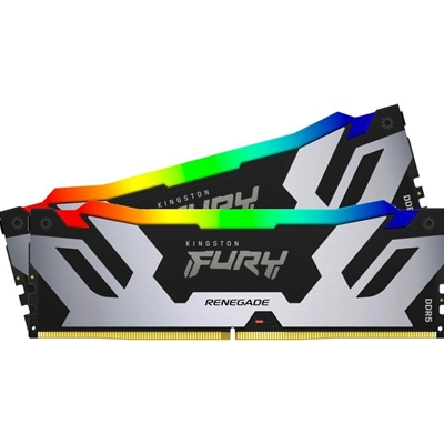Kingston FURY Renegade RGB KF572C38RSAK2-48 48GB (24GB x2) DDR5 7200MT/s Silver/Black DIMM [XMP] - Image 2
