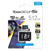 Team Elite A1 512GB Micro SDXC UHS-1 Flash Card with Adapter (for Android & 4K) - Image 3
