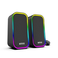 Marvo Scorpion SG-285 Havoc 20 USB Powered Stereo RGB 6W Gaming Speakers (Black) - Image 3