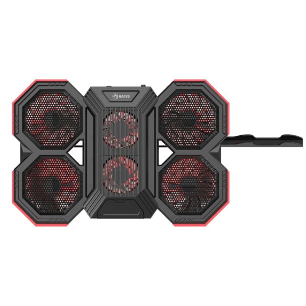 Marvo Scorpion FN-41 Atlas 60 USB Powered Six Fan Laptop Cooling Stand (Black)