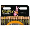 Duracell Simply Alkaline Pack of 12 AA Batteries - Image 3