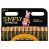Duracell Simply Alkaline Pack of 12 AA Batteries - Image 2