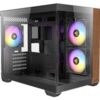 270 Full-View Tempered Glass with Exotic Wood