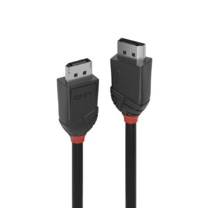 Lindy 36493 3m DisplayPort (M) 1.2 Black Line 4096x2160@60Hz Cable - Black
