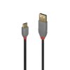 Lindy 36887 2m USB-A (M) 2.0 To USB-C (M) 2.0 Anthra Line 480Mbps Cable - Black - Image 2