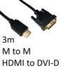 HDMI 1.4 (M) to DVI-D (M) 3m Black OEM Display Cable - Image 3