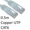 RJ45 (M) to RJ45 (M) CAT6 0.5m White OEM Moulded Boot Copper UTP Network Cable - Image 3