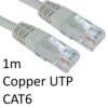 RJ45 (M) to RJ45 (M) CAT6 1m Grey OEM Moulded Boot Copper UTP Network Cable - Image 2