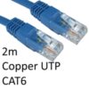 RJ45 (M) to RJ45 (M) CAT6 2m Blue OEM Moulded Boot Copper UTP Network Cable - Image 3